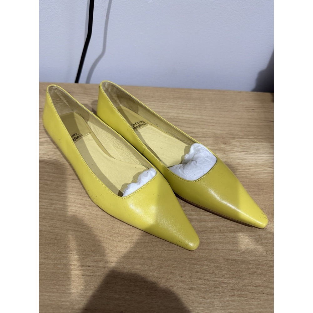 Jeffrey Campbell Suite You Pointed Toe Platform‎ Wedge Penny Loafer sz 6 J